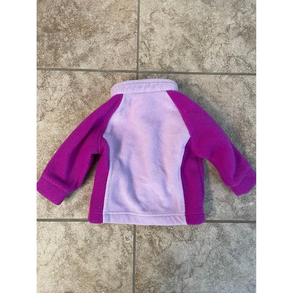 Columbia Pink Baby Girls Zip Up Fleece Jacket
